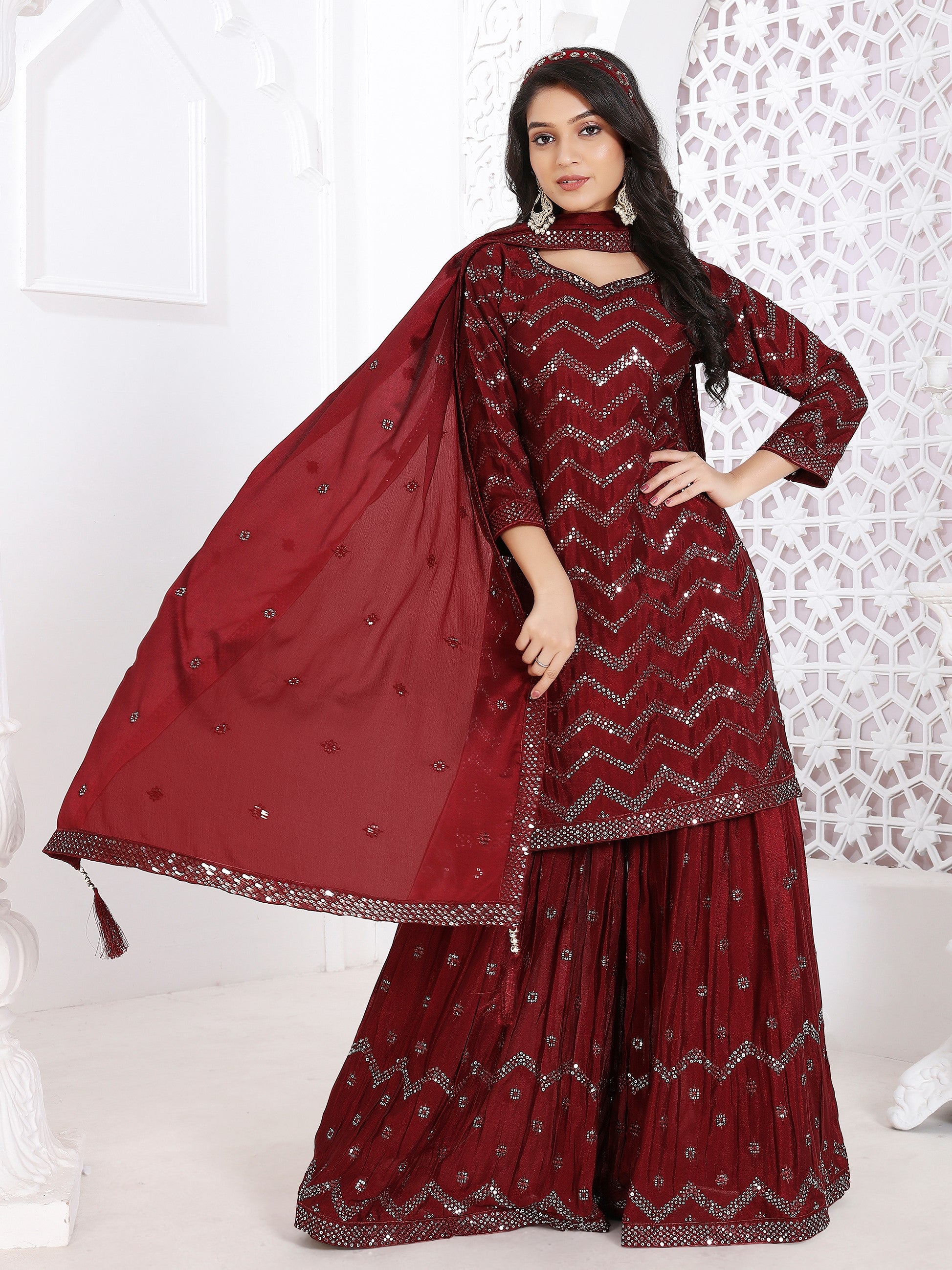 Parthvi Sharara Suit - Roop Darshan