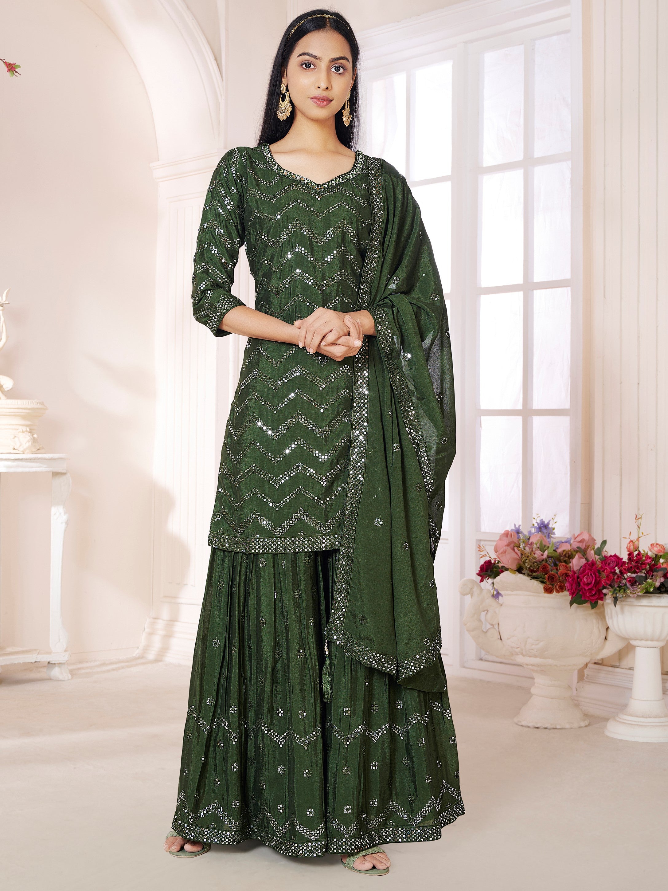 Parthvi Sharara Suit - Roop Darshan