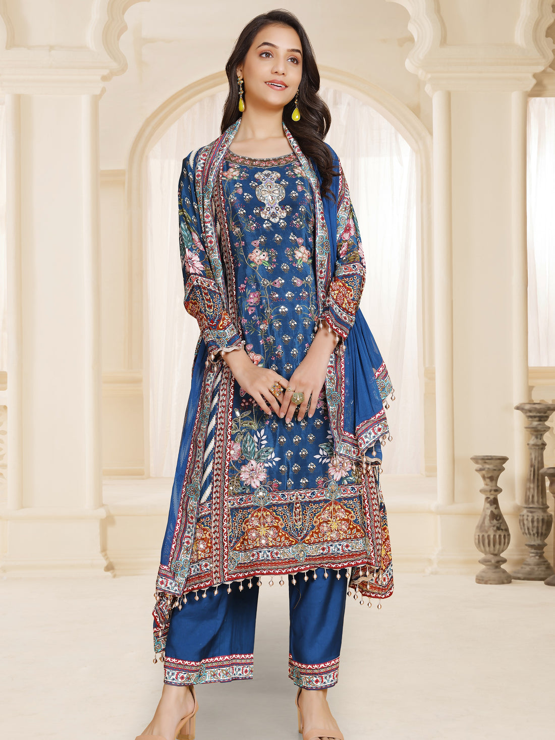 Nisha Palazzo Suit - Roop Darshan