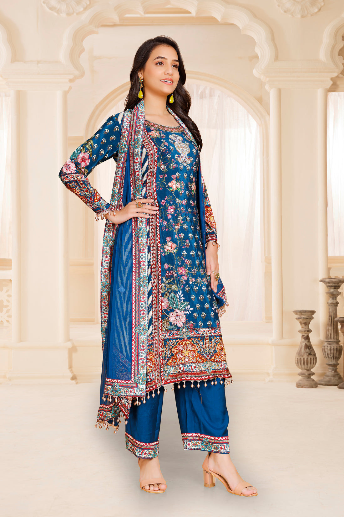Nisha Palazzo Suit - Roop Darshan