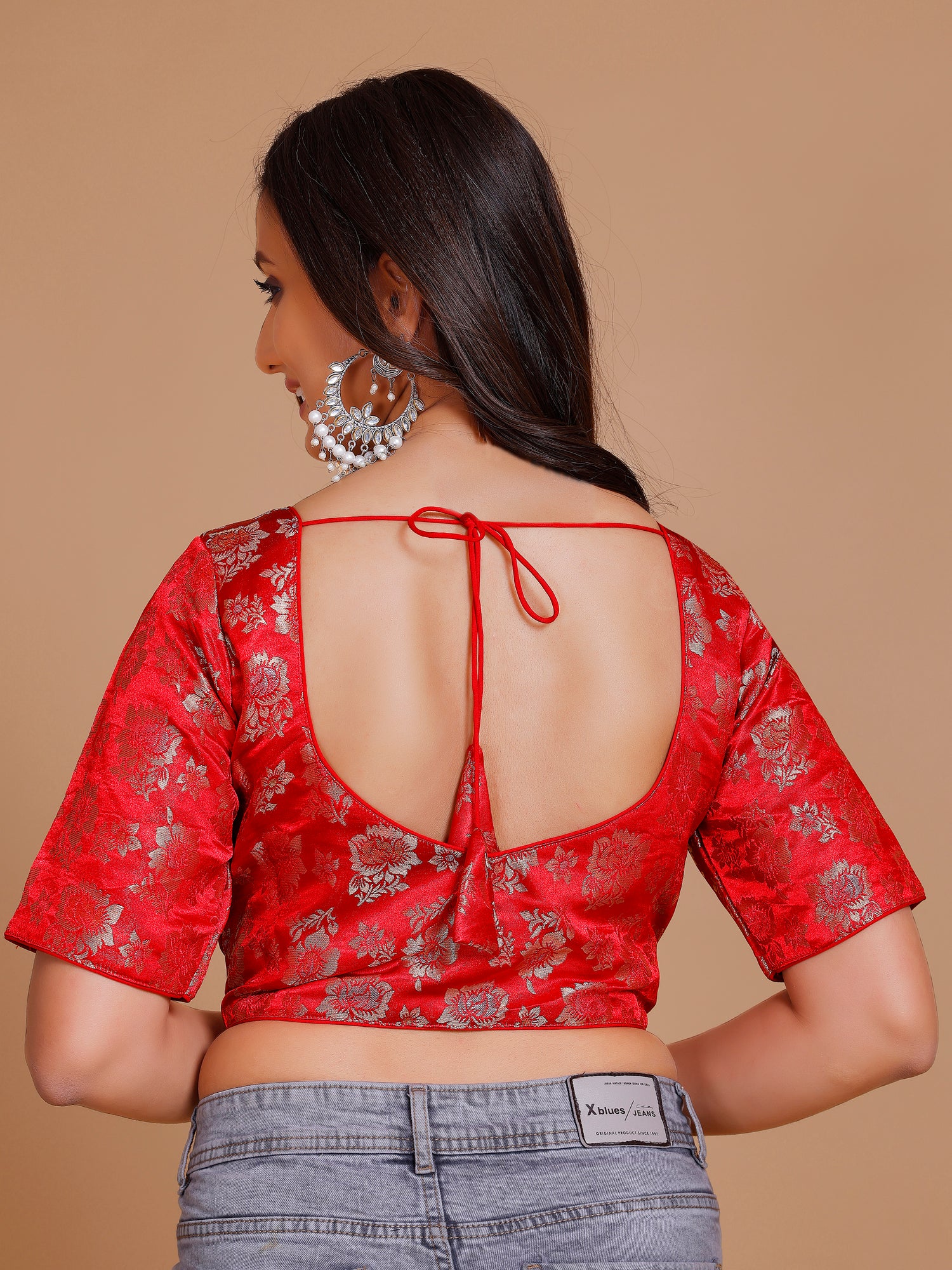 Brocade Silk Blouse - Roop Darshan