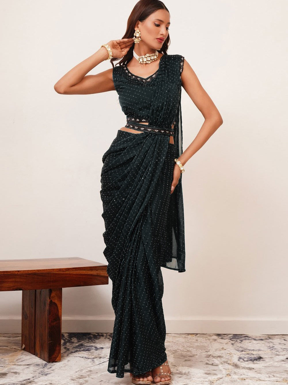Haina Ready To Wear Choli Saree
