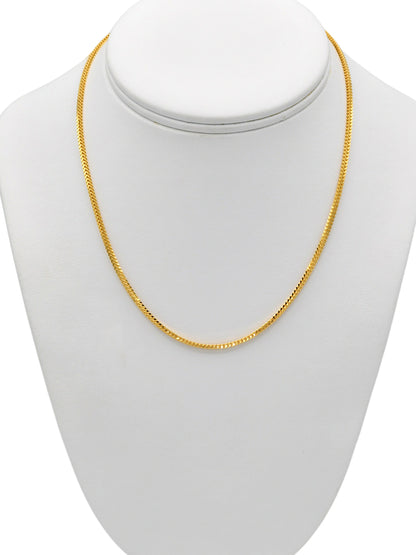 22ct Gold Fox Tail Chain - 45 cm
