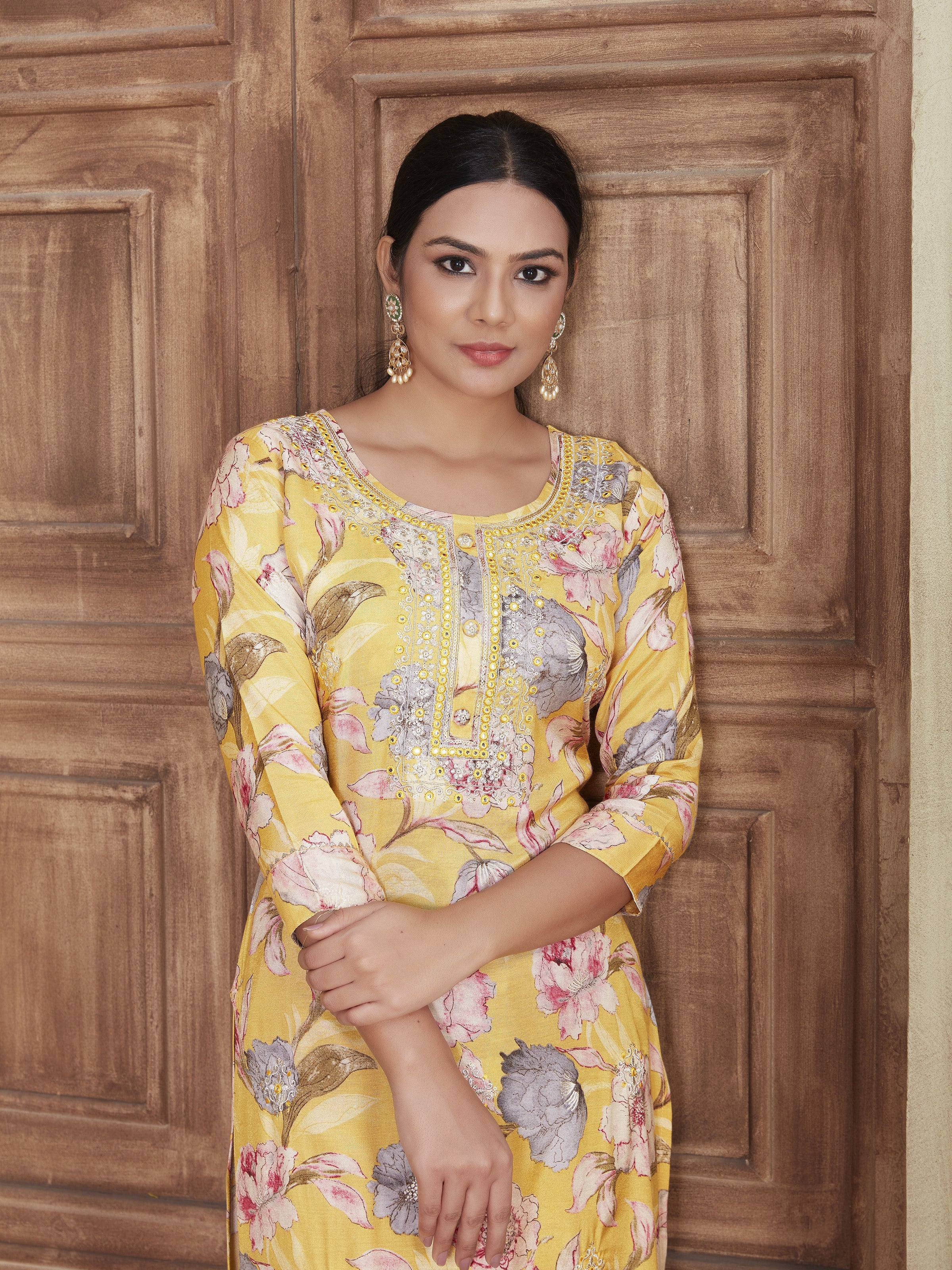 Norah Floral Kurti - Roop Darshan