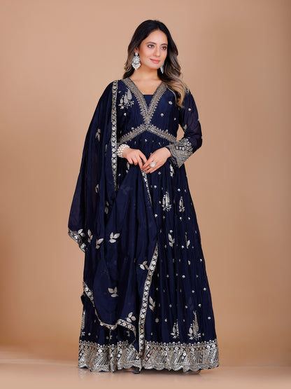 Zarina Gown With Dupatta - Roop Darshan
