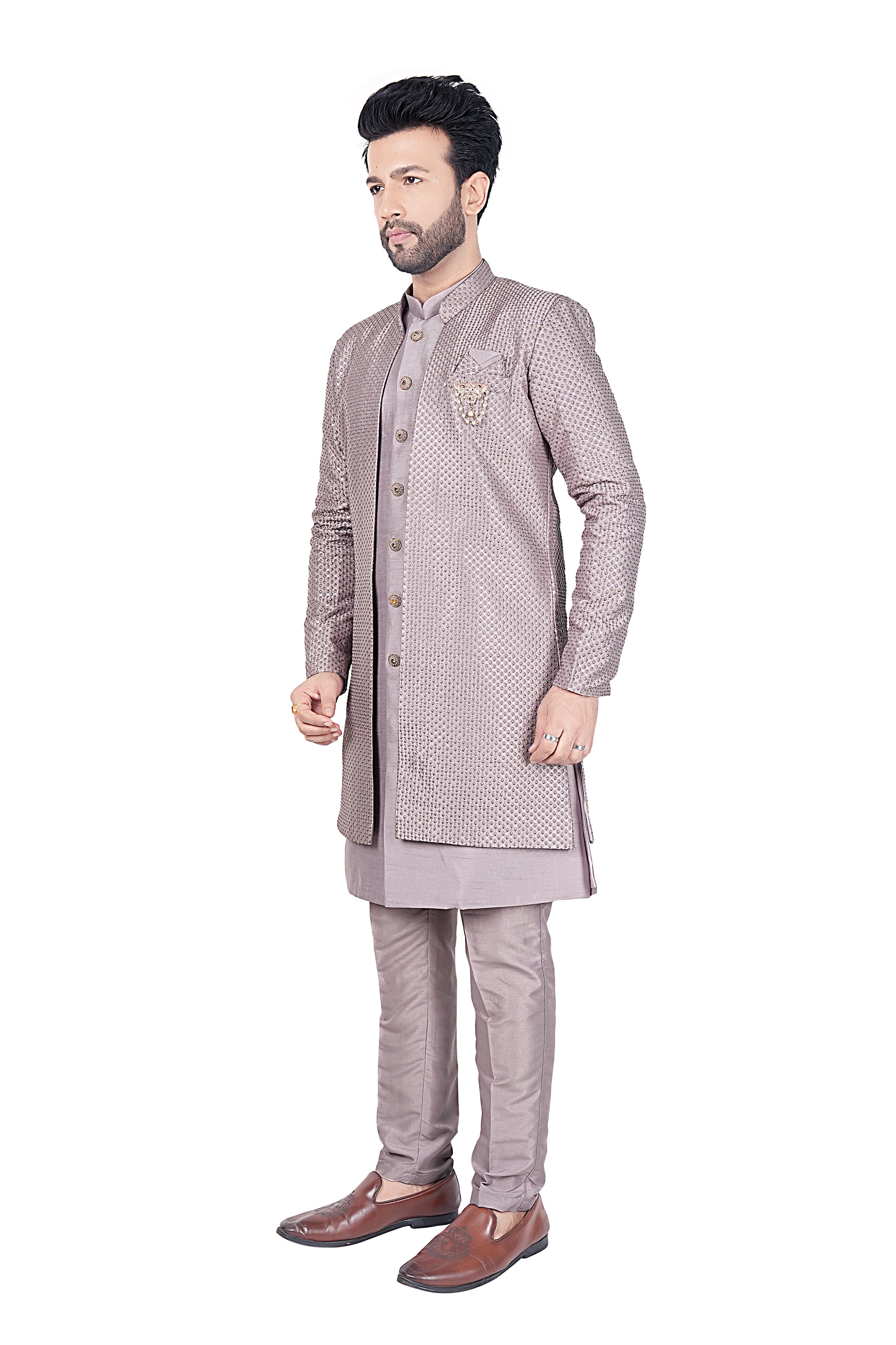 Mens Kurta Set With Jacket
