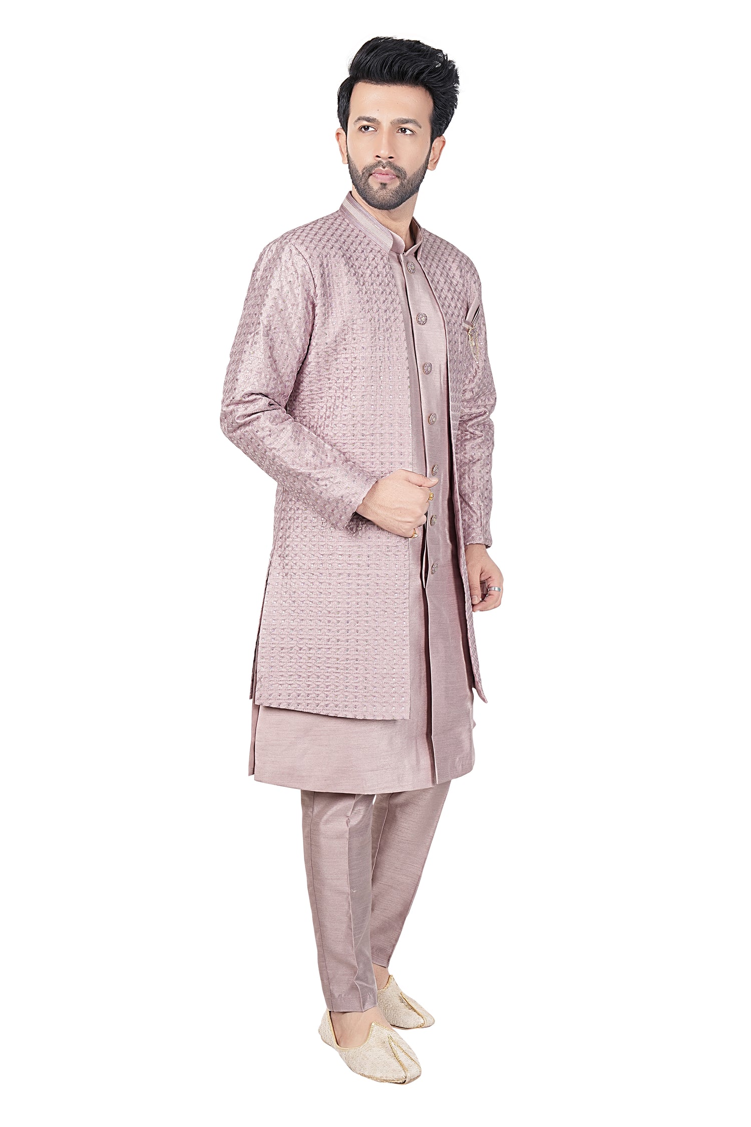 Mens Kurta Set With Jacket