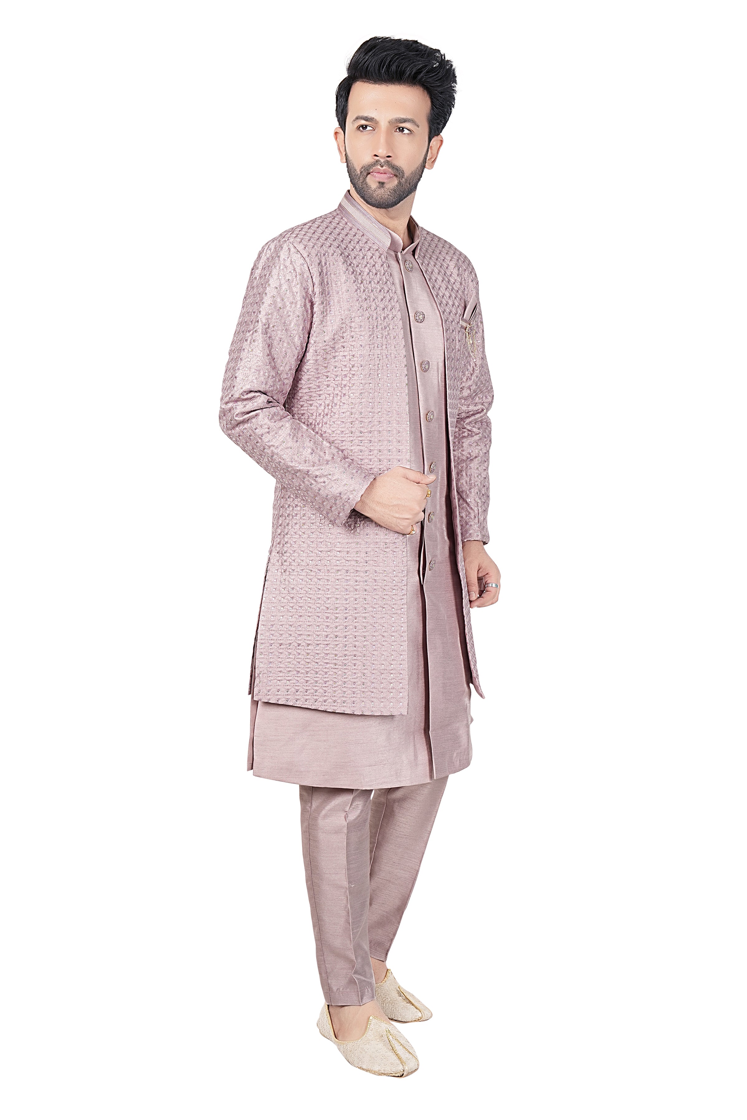 Mens Kurta Set With Jacket
