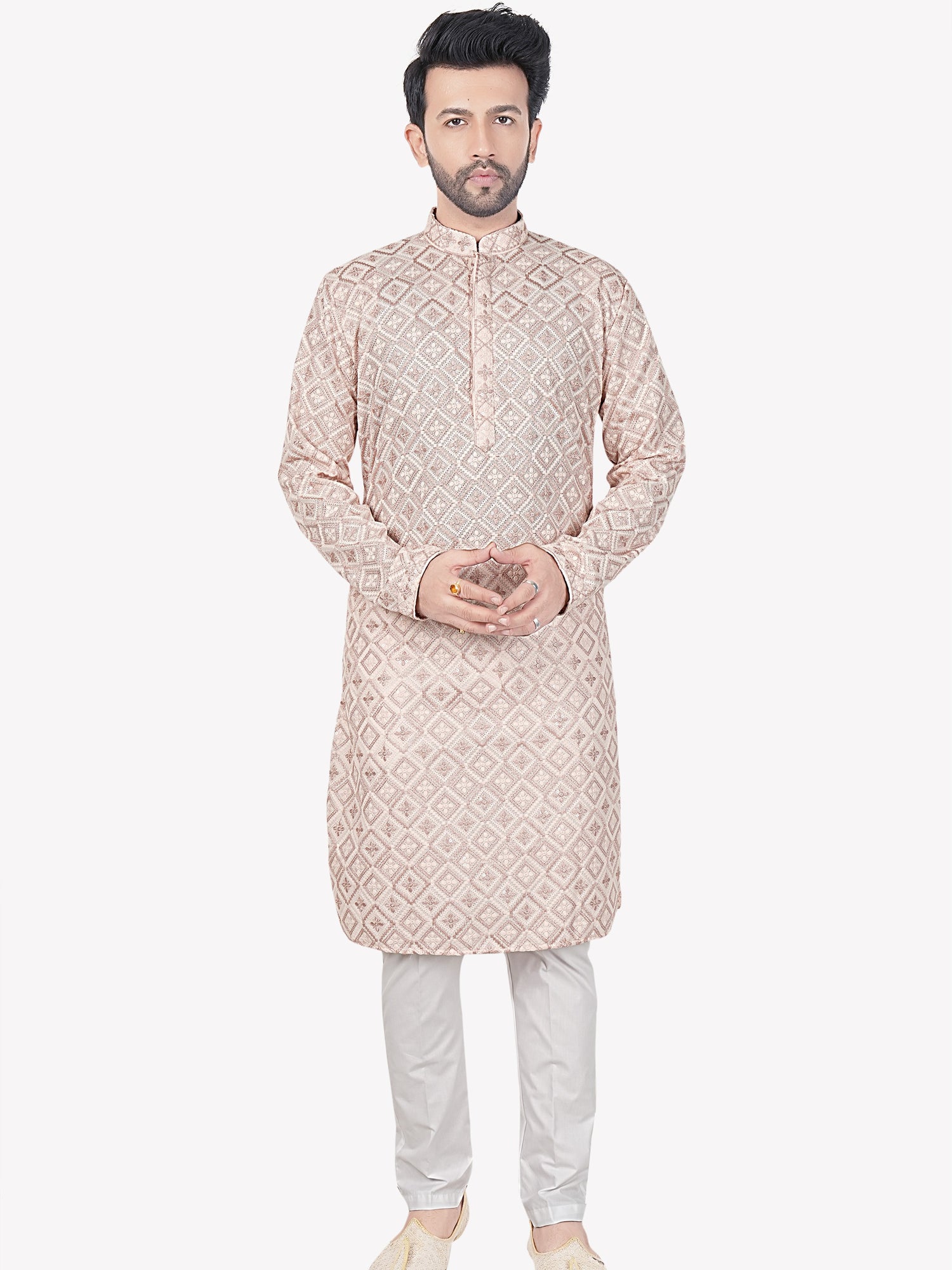 Mens Embroidered Kurta Set