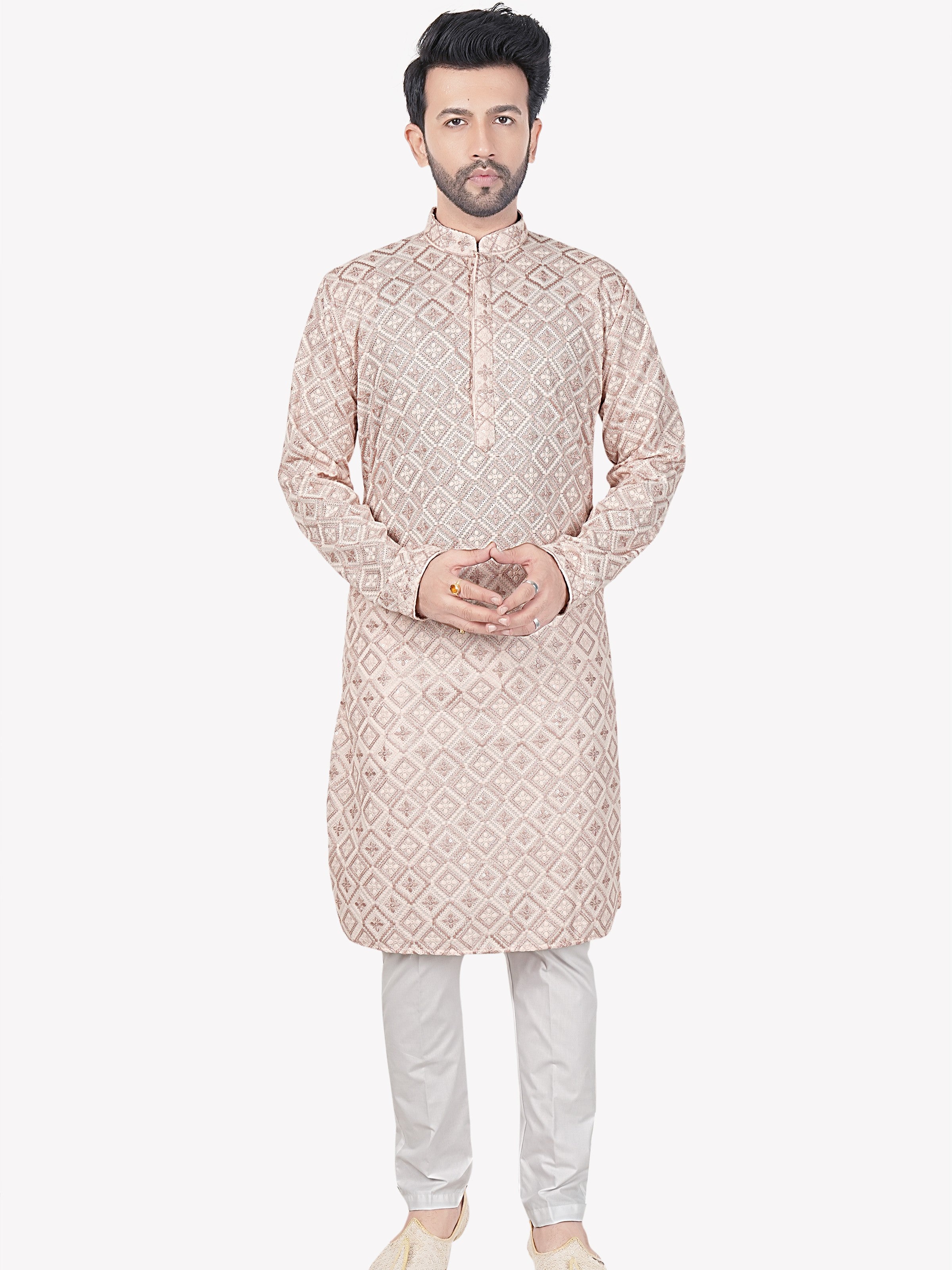 Mens Embroidered Kurta Set
