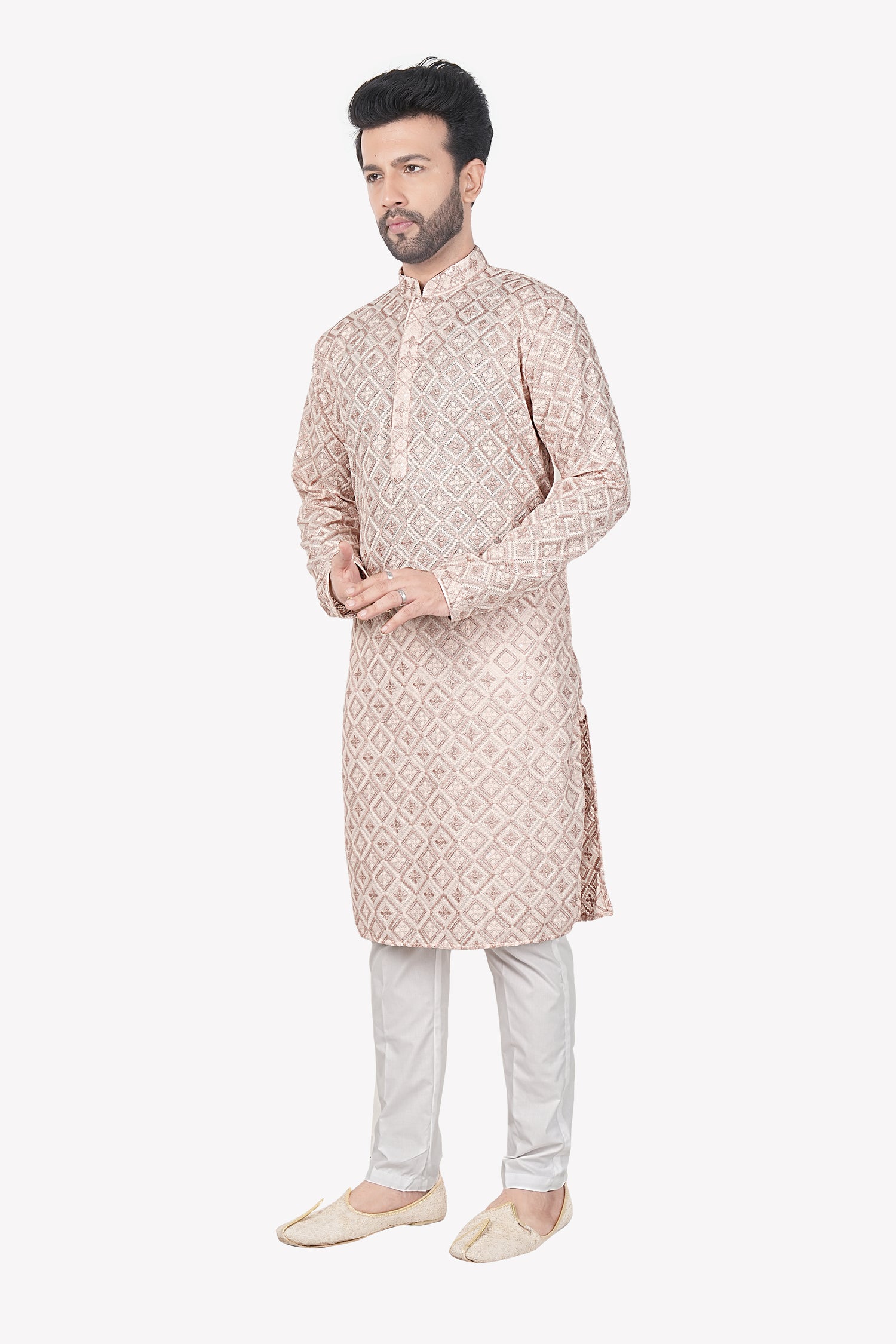 Mens Embroidered Kurta Set
