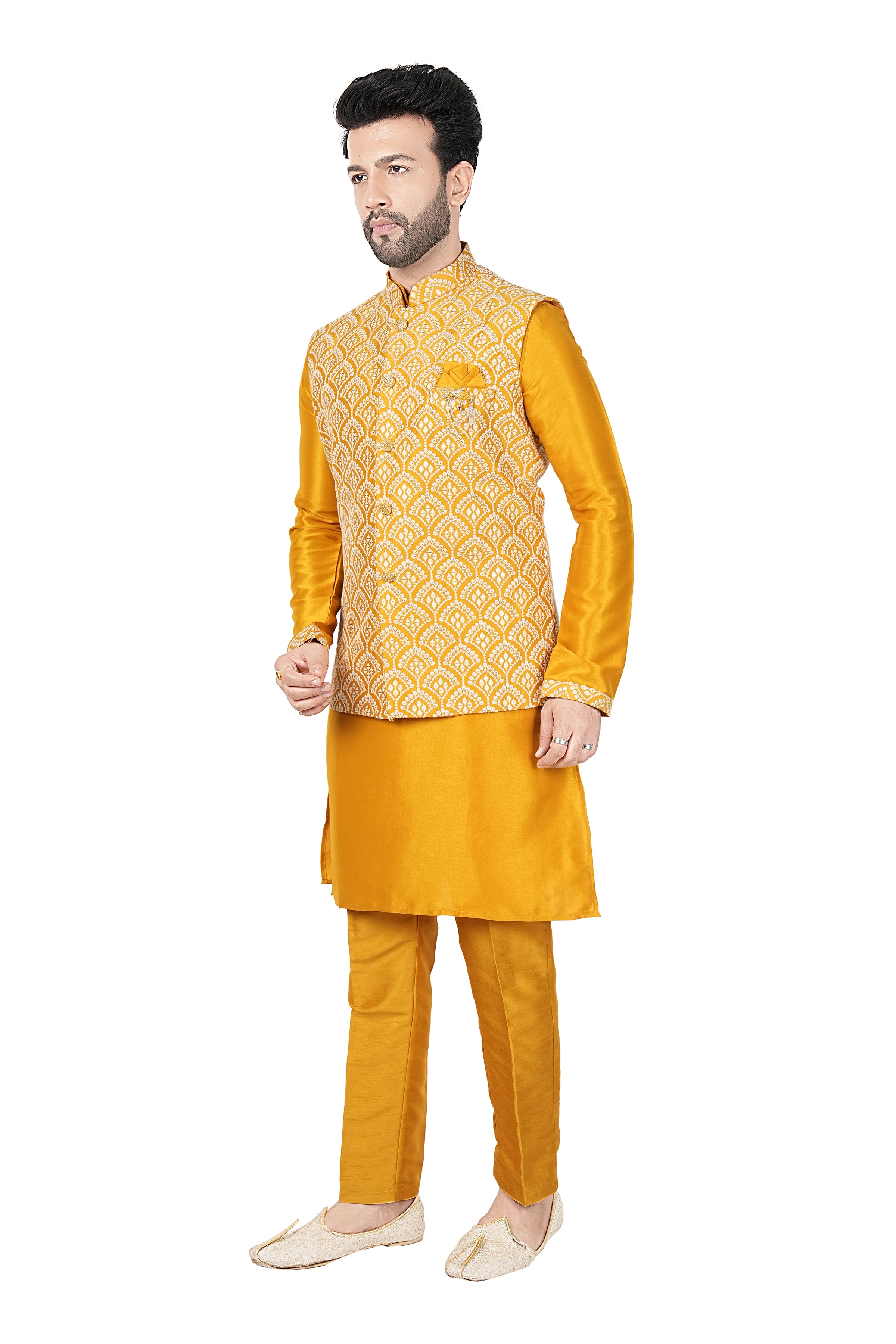 Mens Kurta Set With Jacket