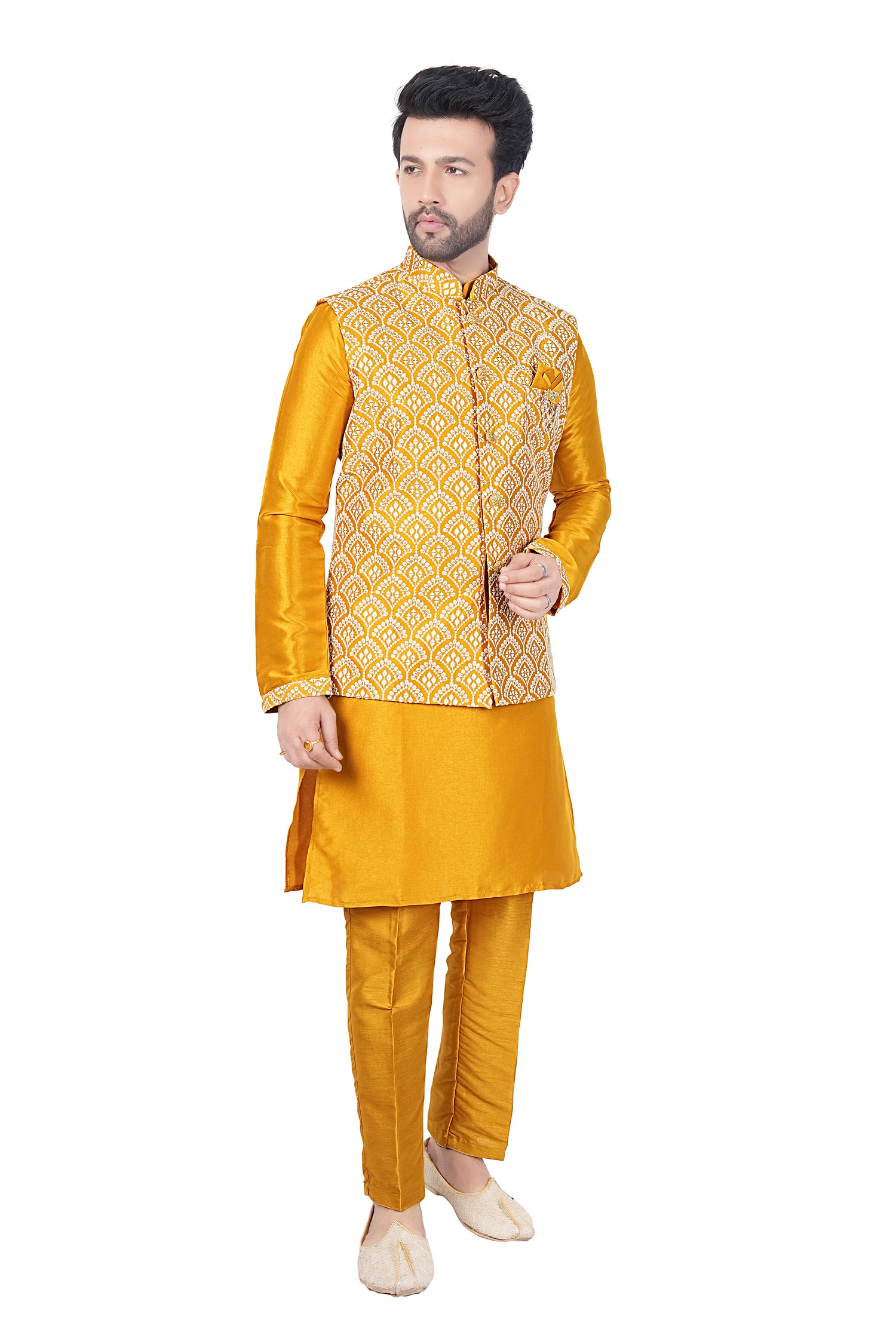 Mens Kurta Set With Jacket