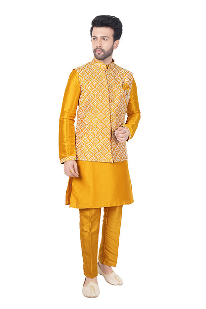 Mens Kurta Set With Jacket