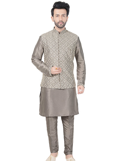 Mens Kurta Set With Jacket
