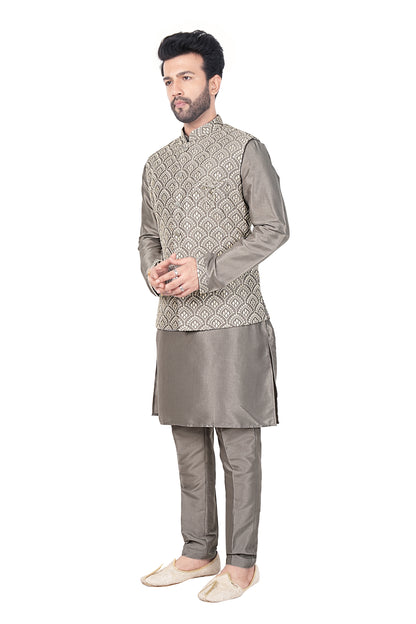Mens Kurta Set With Jacket