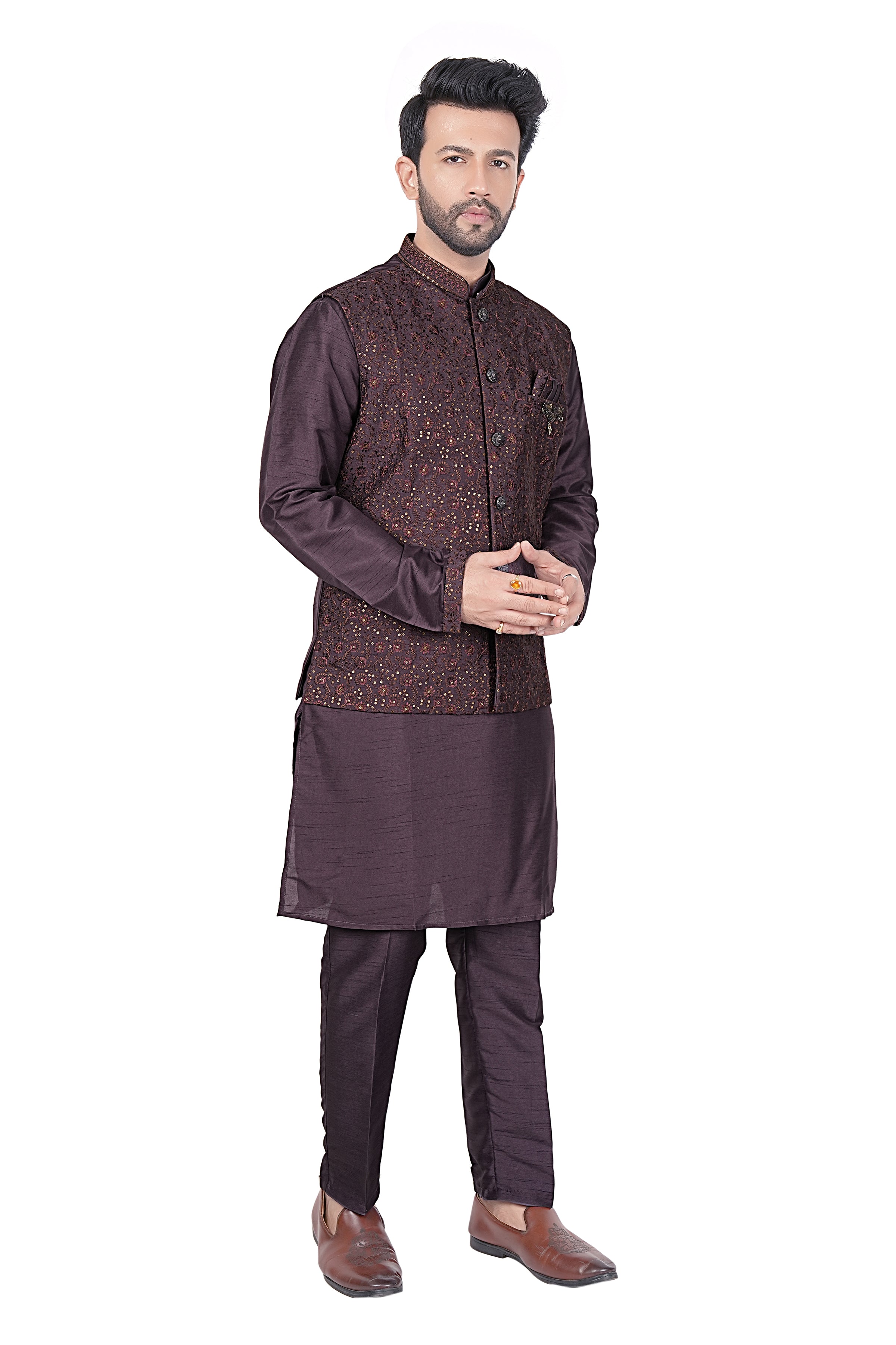 Mens Kurta Set With Jacket