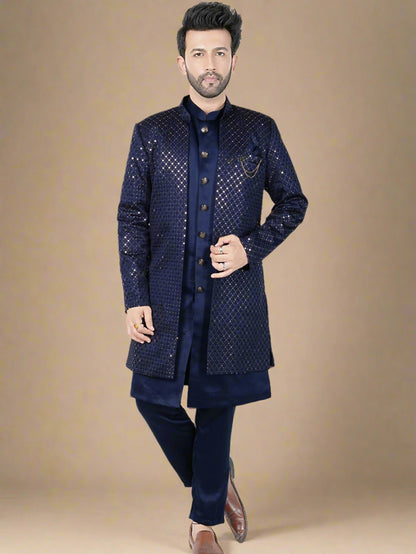 Mens Kurta Set With Jacket