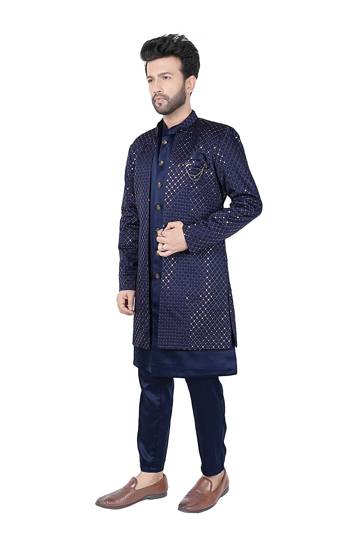 Mens Kurta Set With Jacket