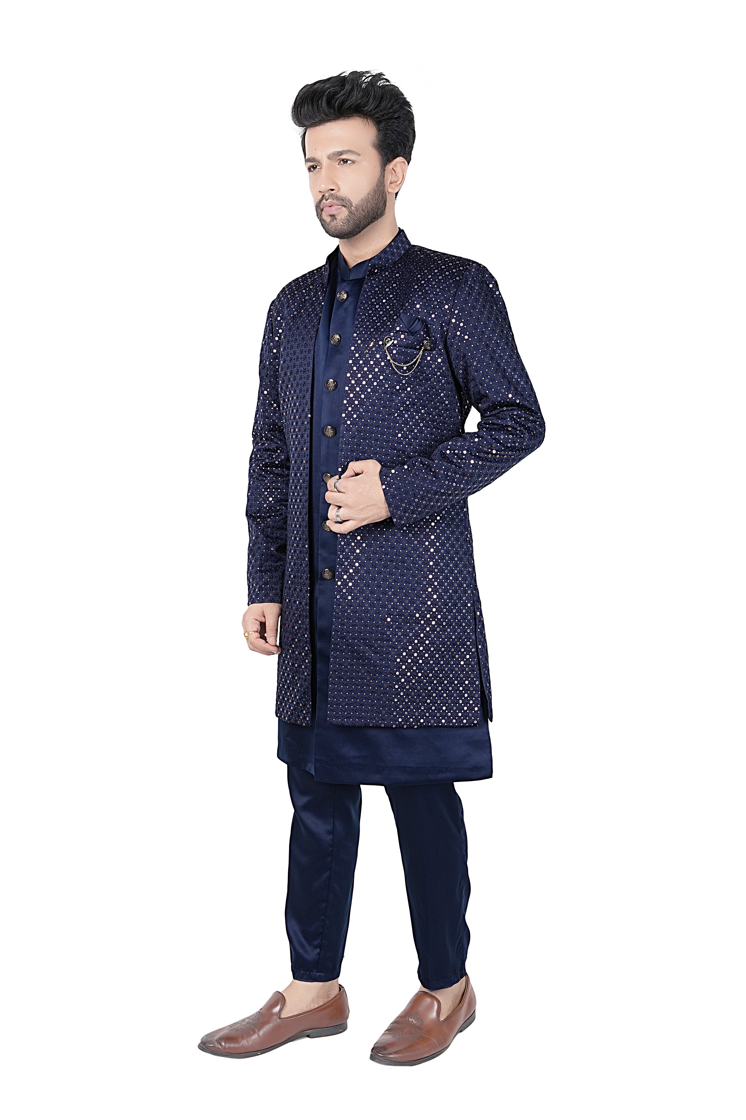 Mens Kurta Set With Jacket