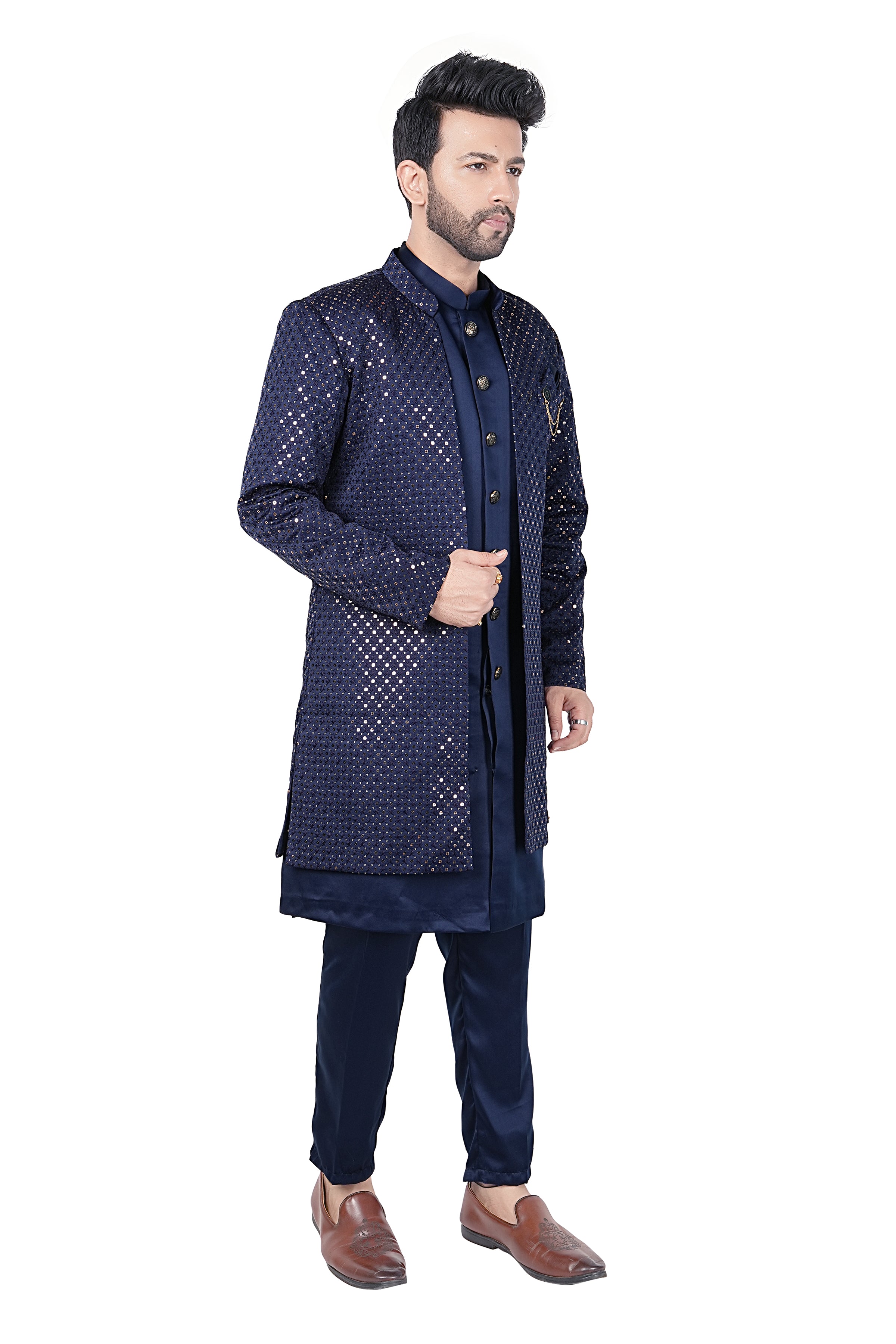 Mens Kurta Set With Jacket