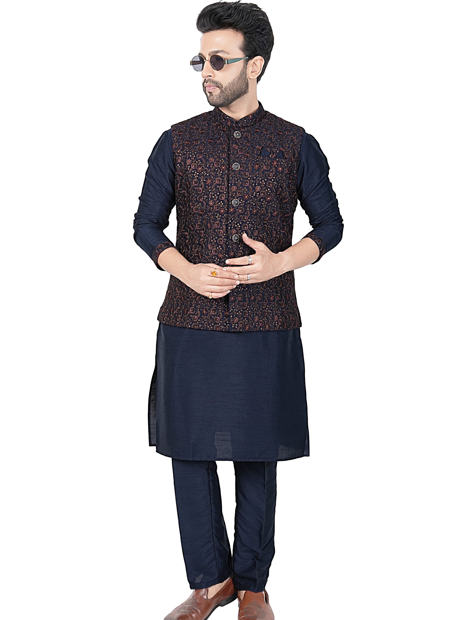 Mens Kurta Set With Jacket