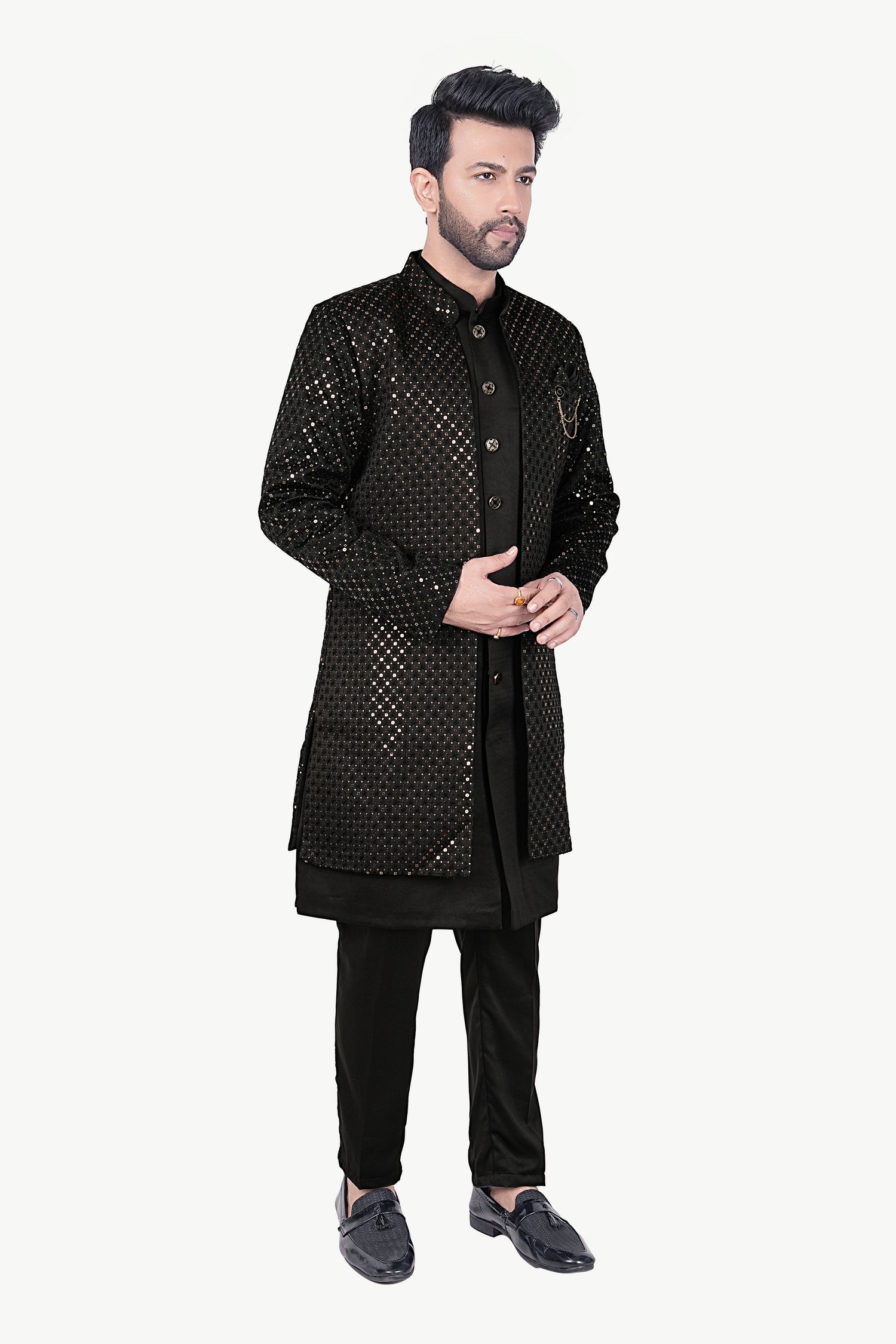 Mens Kurta Set With Jacket