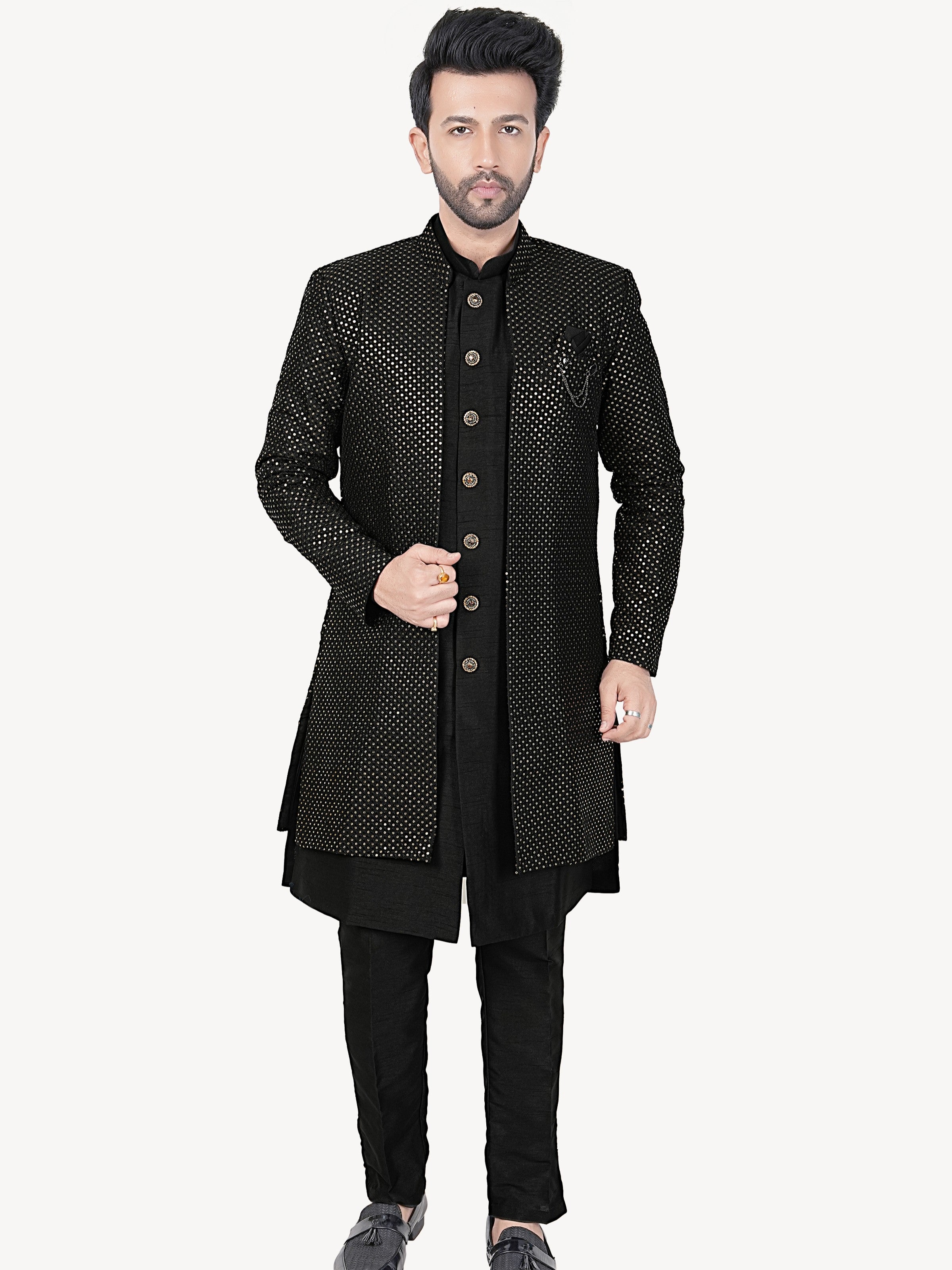 Mens Kurta Set With Jacket