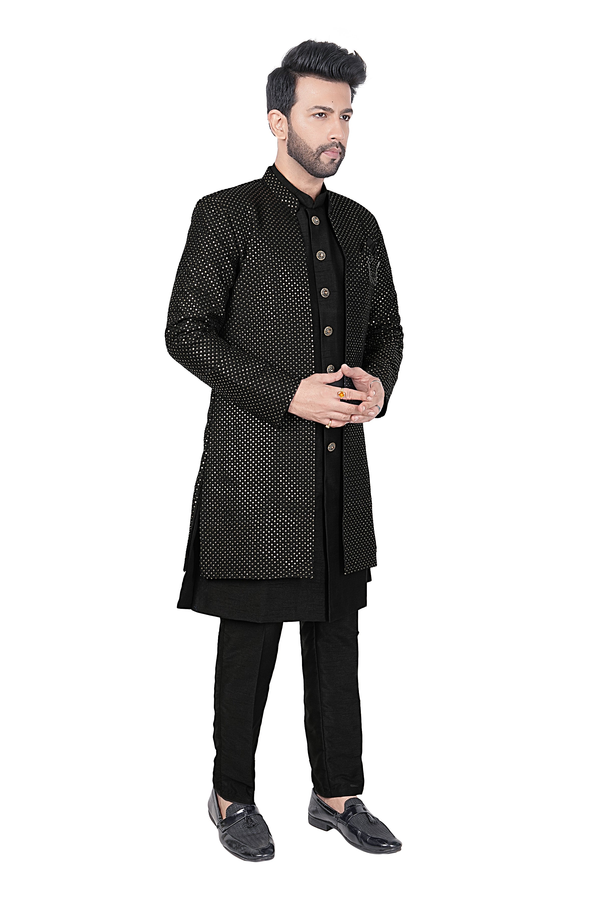 Mens Kurta Set With Jacket