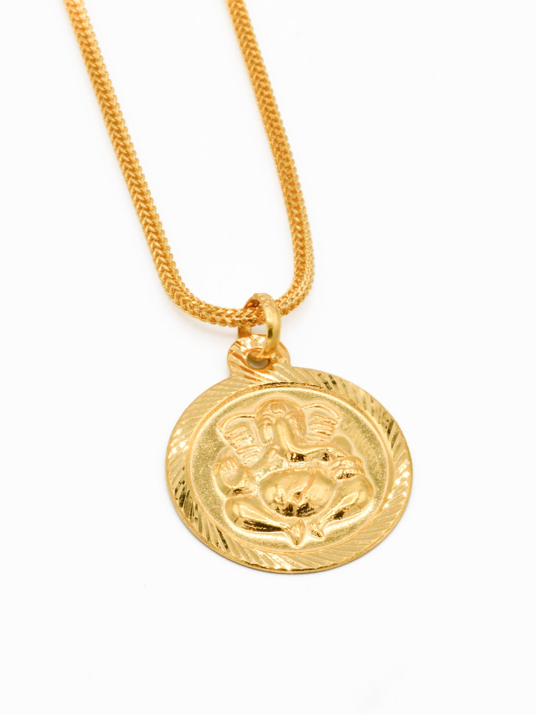 22ct Gold Ganesh Pendant - Roop Darshan