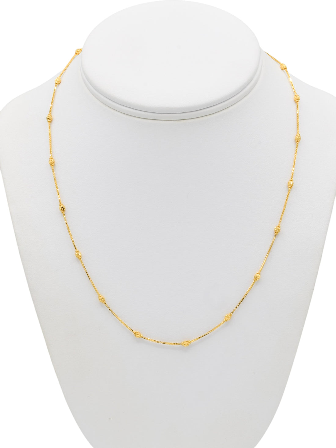 22ct Gold Ball Fancy Chain - Roop Darshan