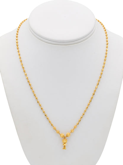 22ct Gold Ball Fancy Chain - Roop Darshan