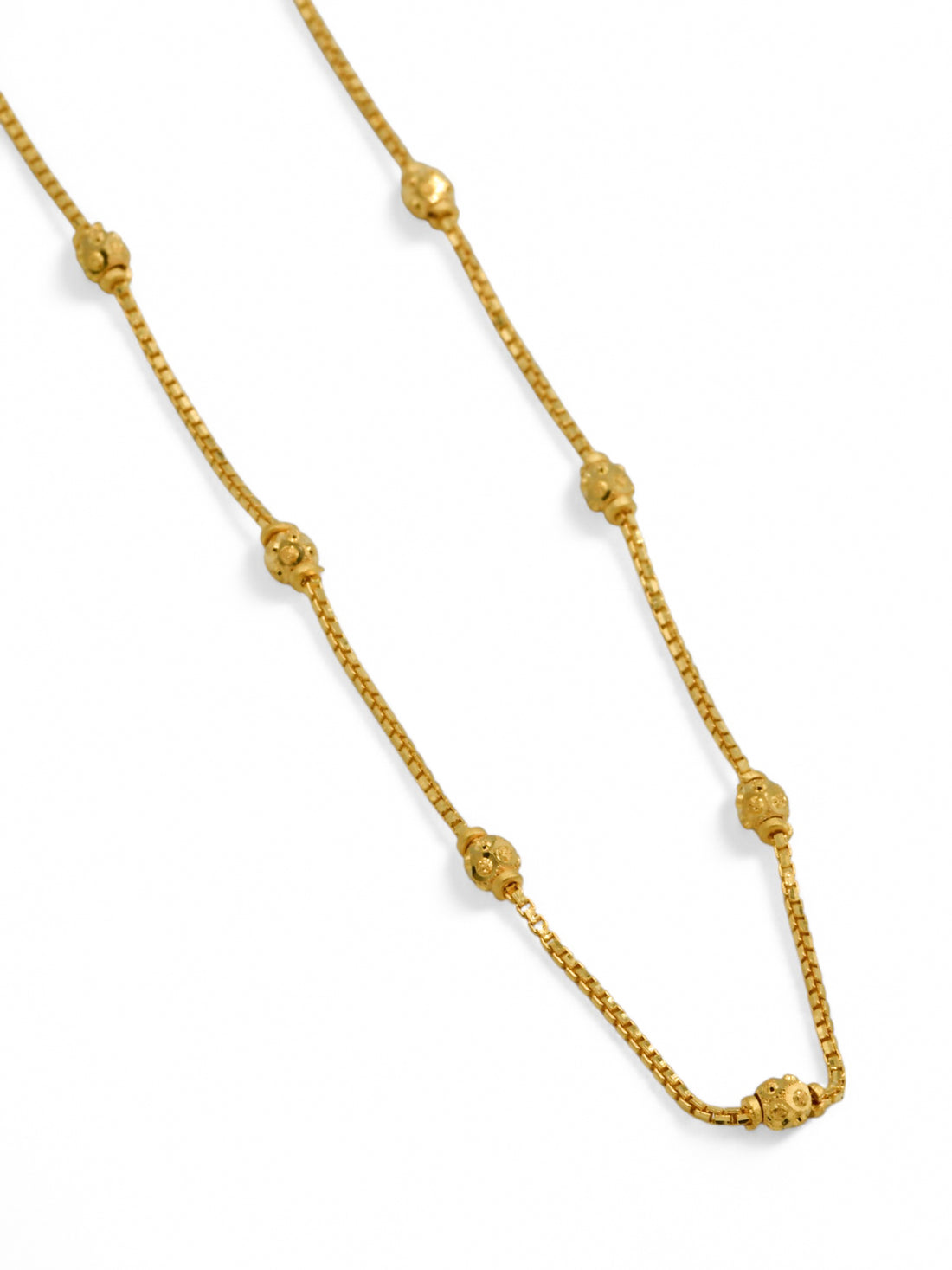 22ct Gold Ball Fancy Chain - Roop Darshan