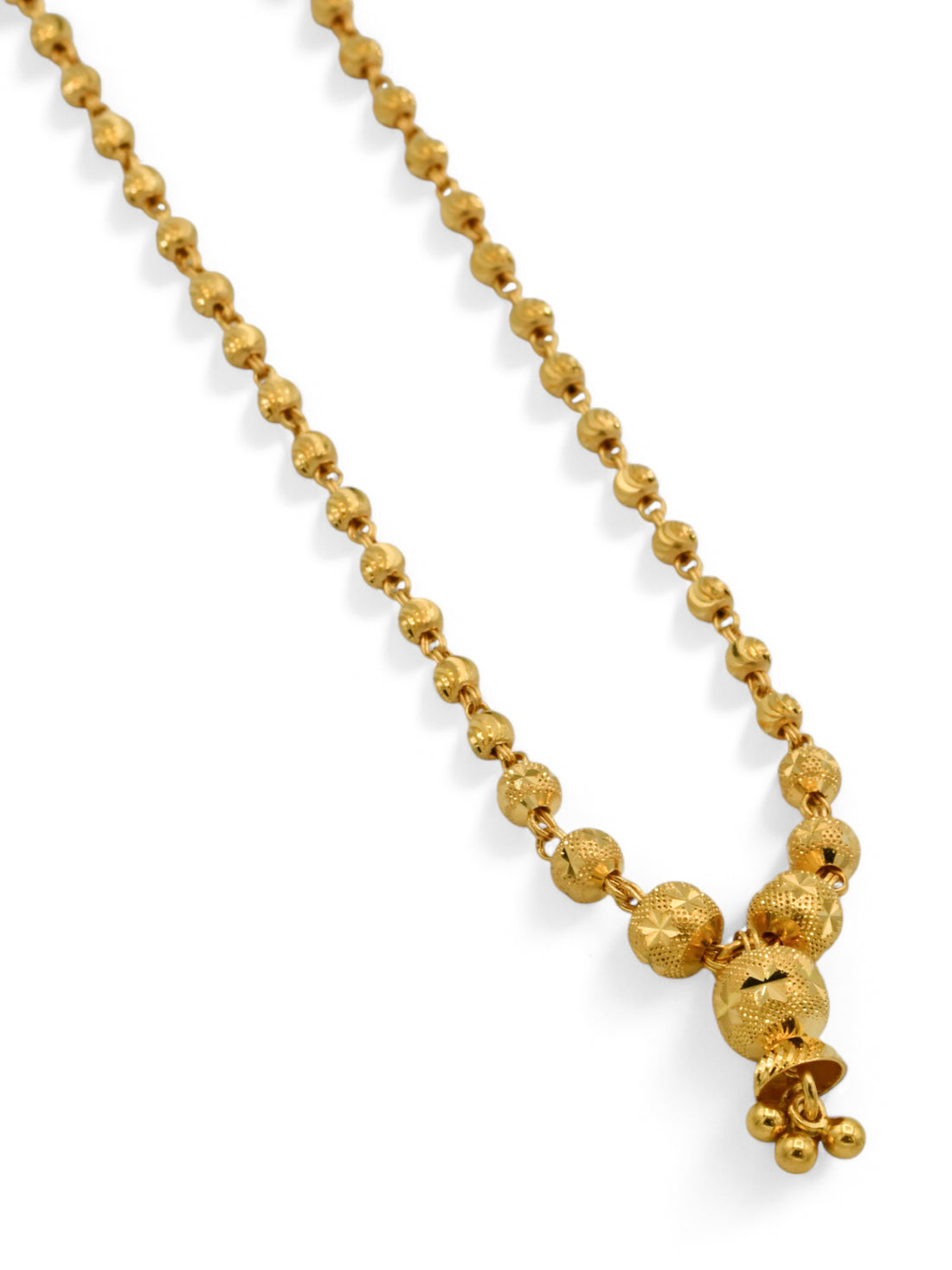 22ct Gold Ball Fancy Chain - Roop Darshan