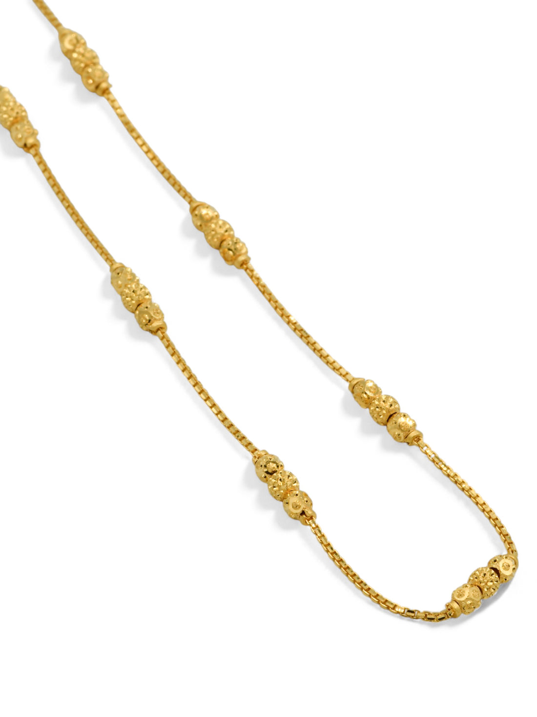 22ct Gold Ball Fancy Chain - Roop Darshan