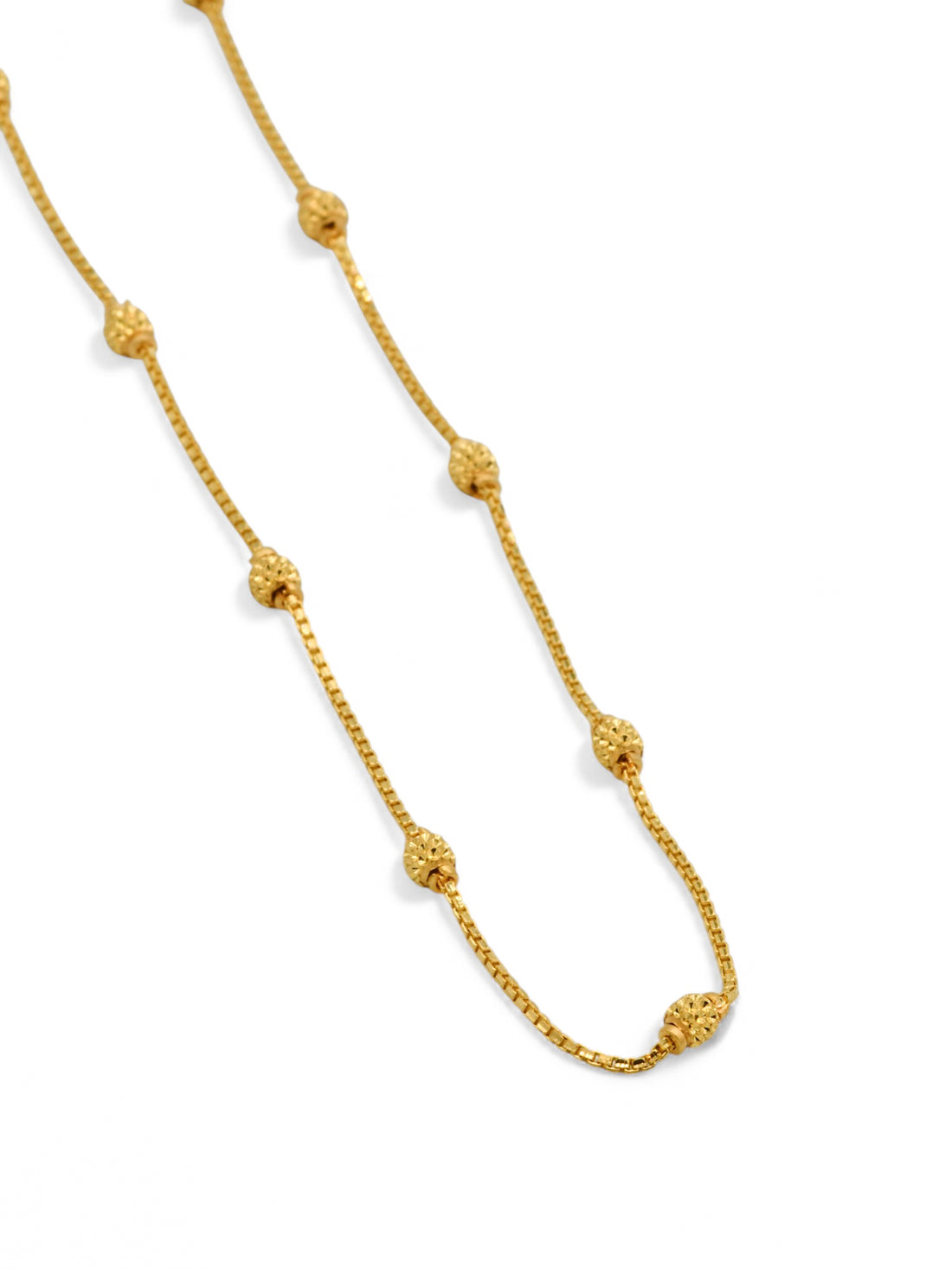 22ct Gold Ball Fancy Chain - Roop Darshan