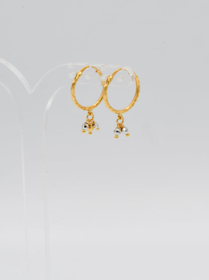 22ct Gold Two Tone Ball Bali - Roop Darshan