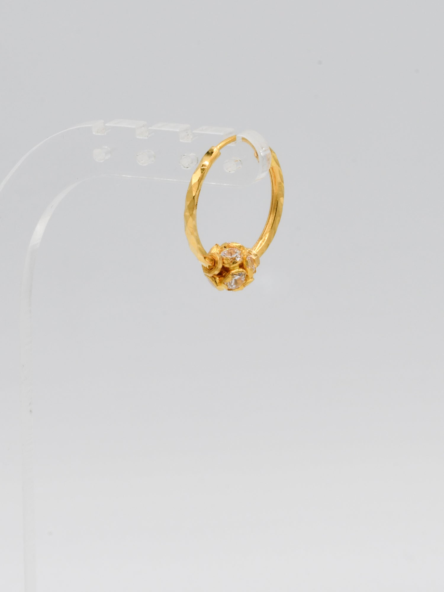 22ct Gold CZ Ball Bali - Roop Darshan