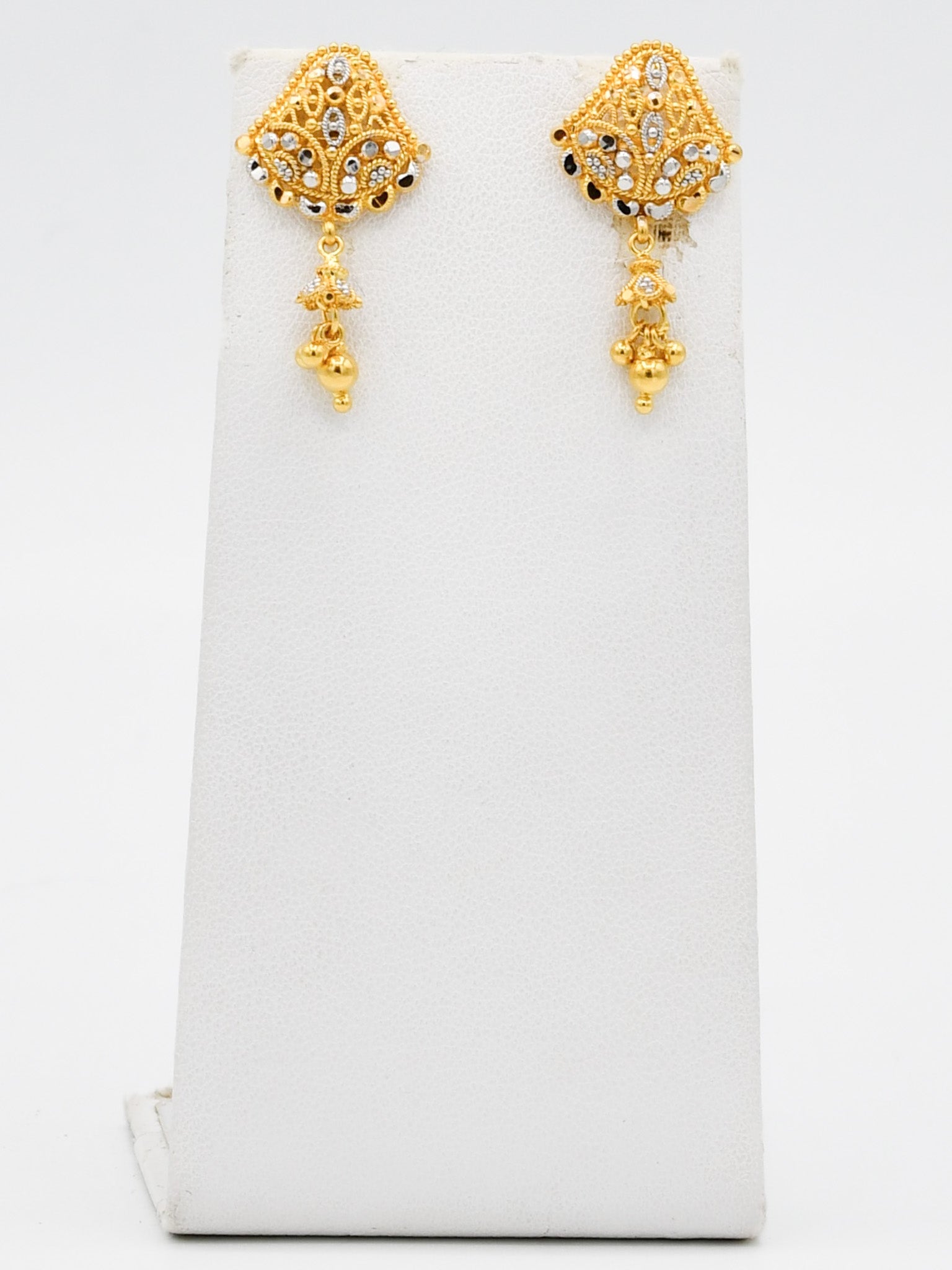22ct Gold Two Tone Necklace Set - Roop Darshan
