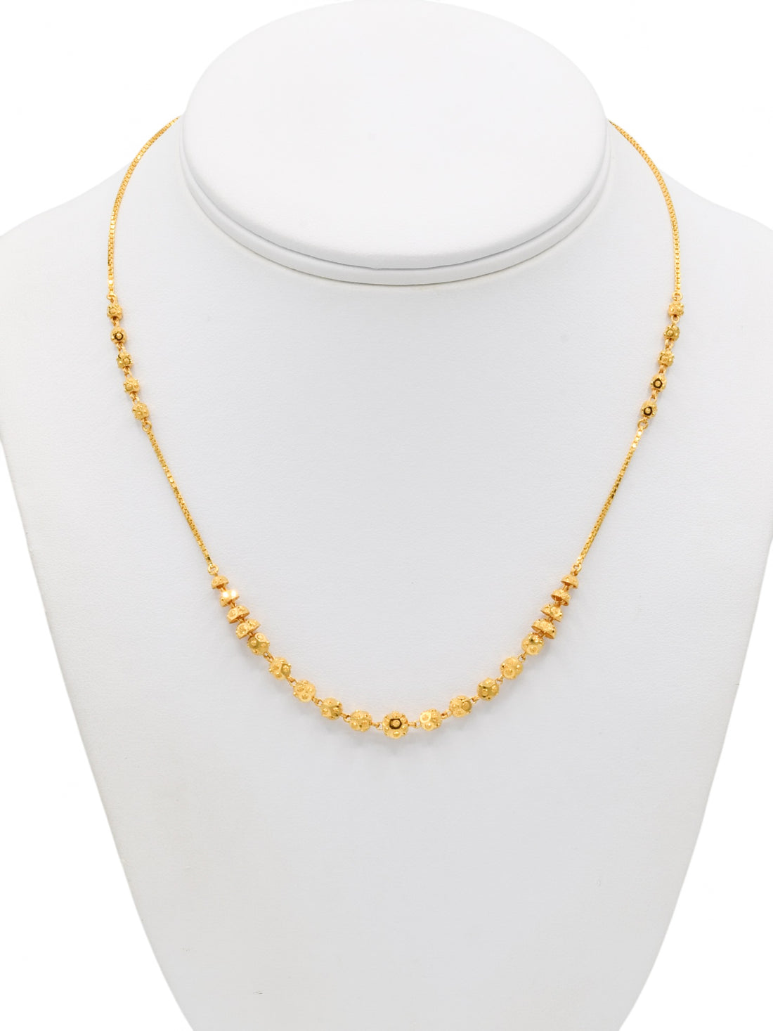 22ct Gold Ball Fancy Chain - Roop Darshan