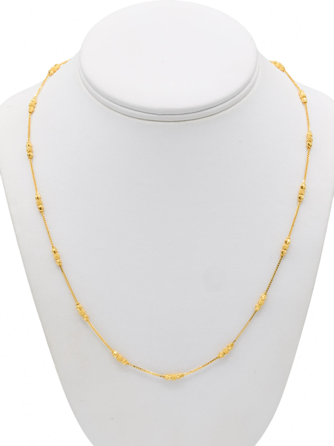 22ct Gold Ball Fancy Chain - Roop Darshan