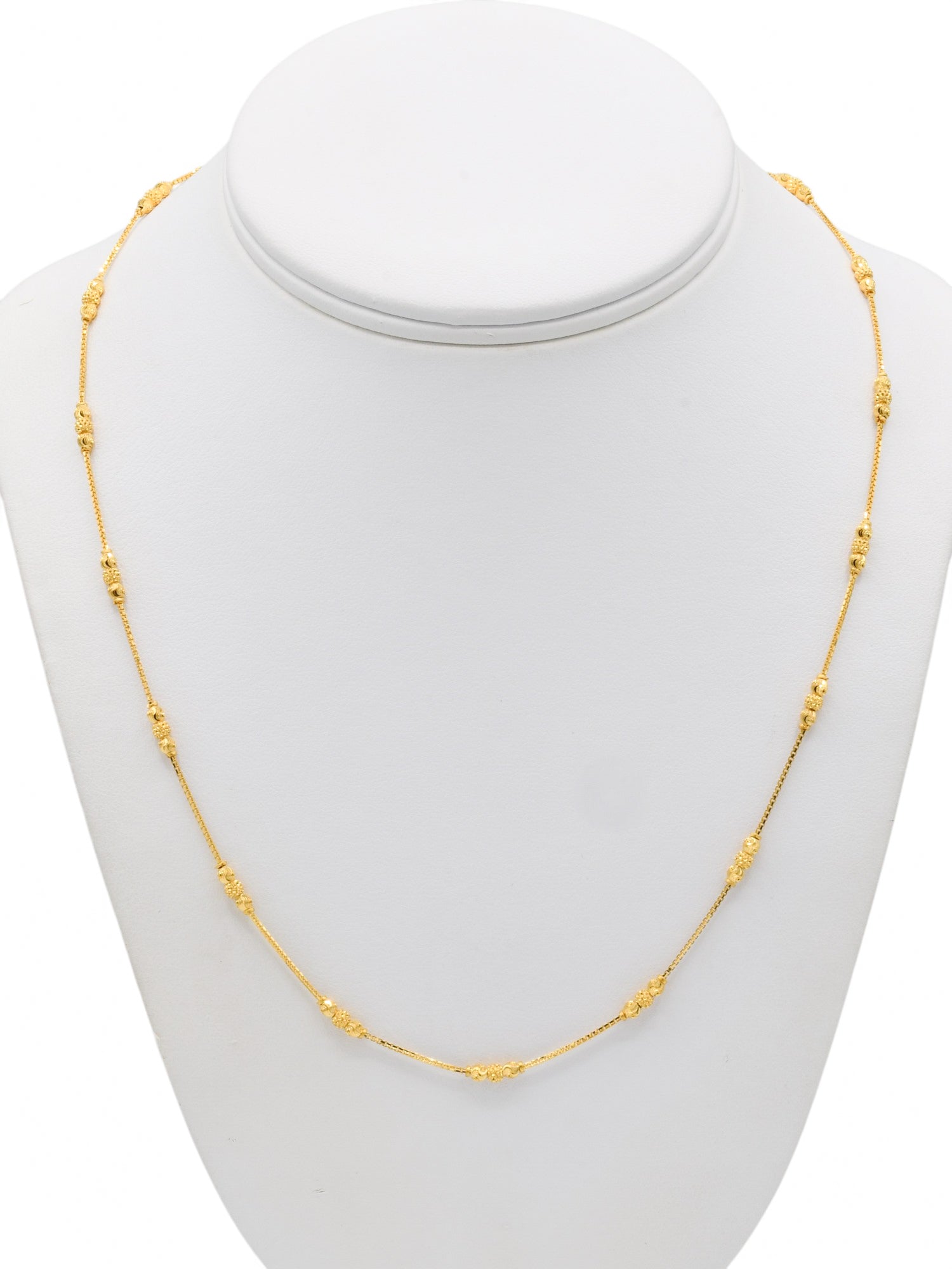 22ct Gold Ball Fancy Chain - Roop Darshan