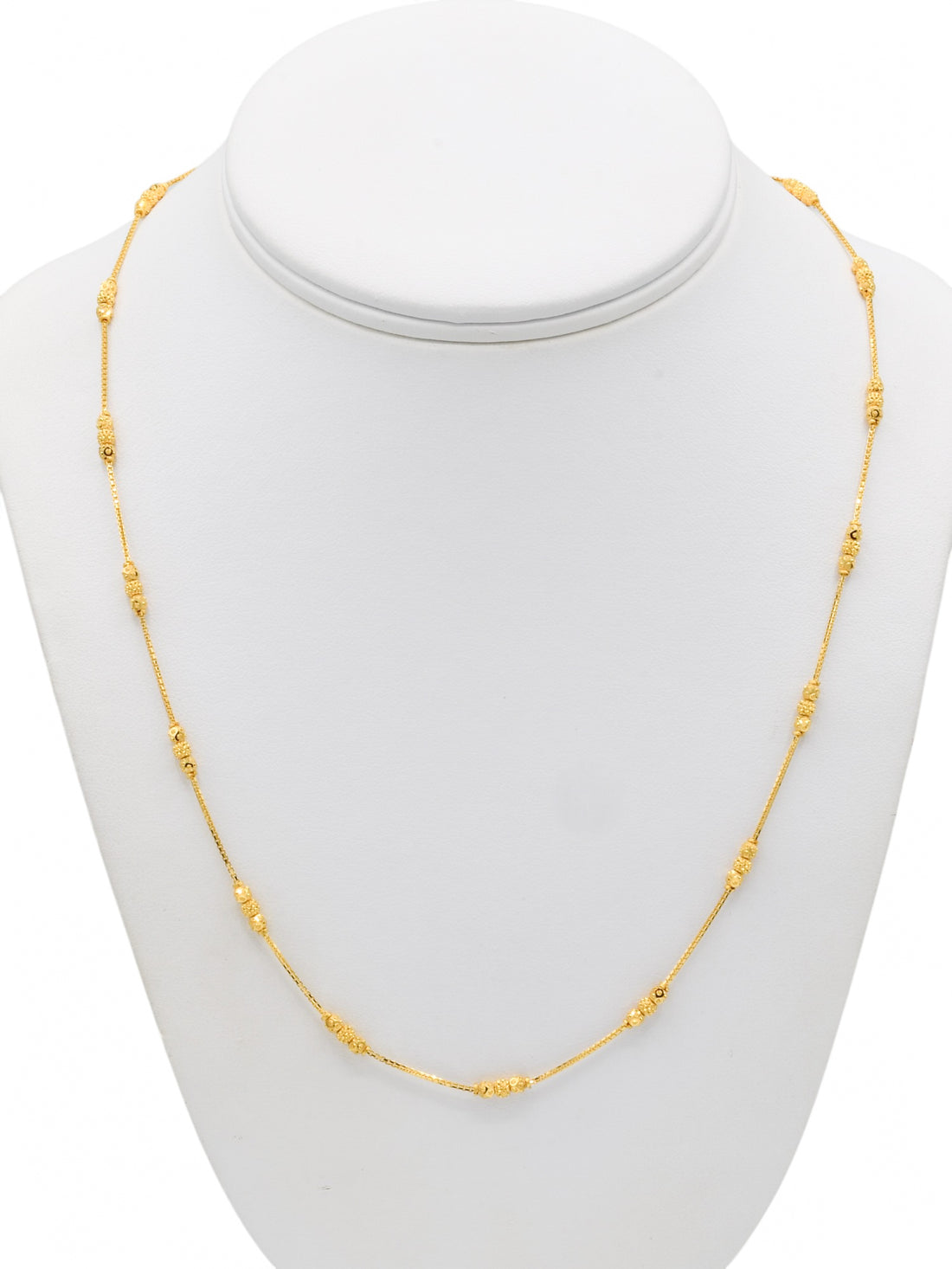 22ct Gold Ball Fancy Chain - Roop Darshan