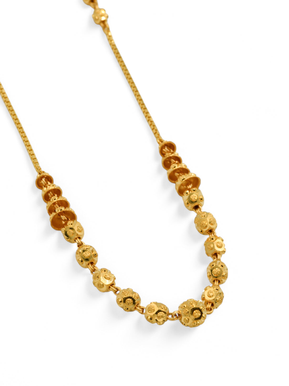 22ct Gold Ball Fancy Chain - Roop Darshan