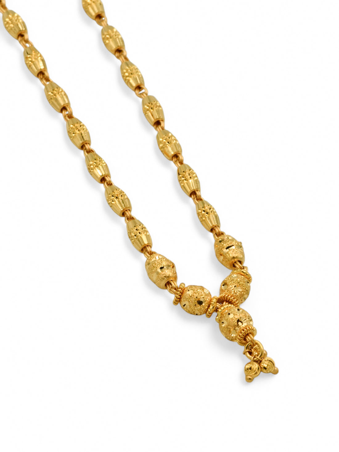 22ct Gold Ball Fancy Chain - Roop Darshan