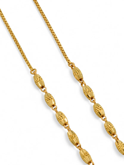 22ct Gold Ball Fancy Chain - Roop Darshan