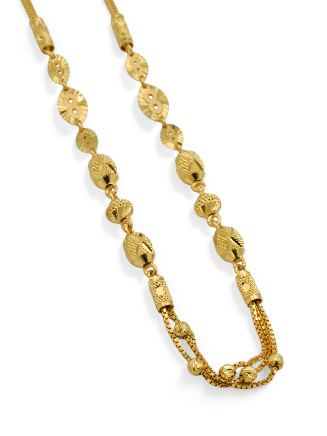 22ct Gold Ball Fancy Chain - Roop Darshan
