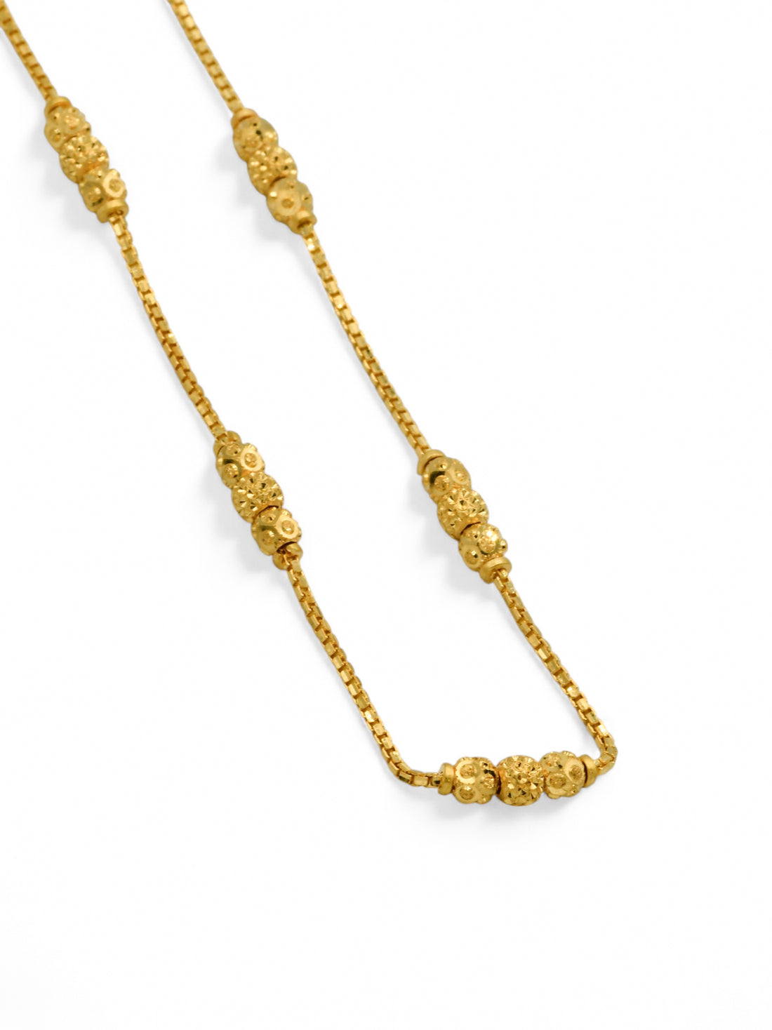 22ct Gold Ball Fancy Chain - Roop Darshan