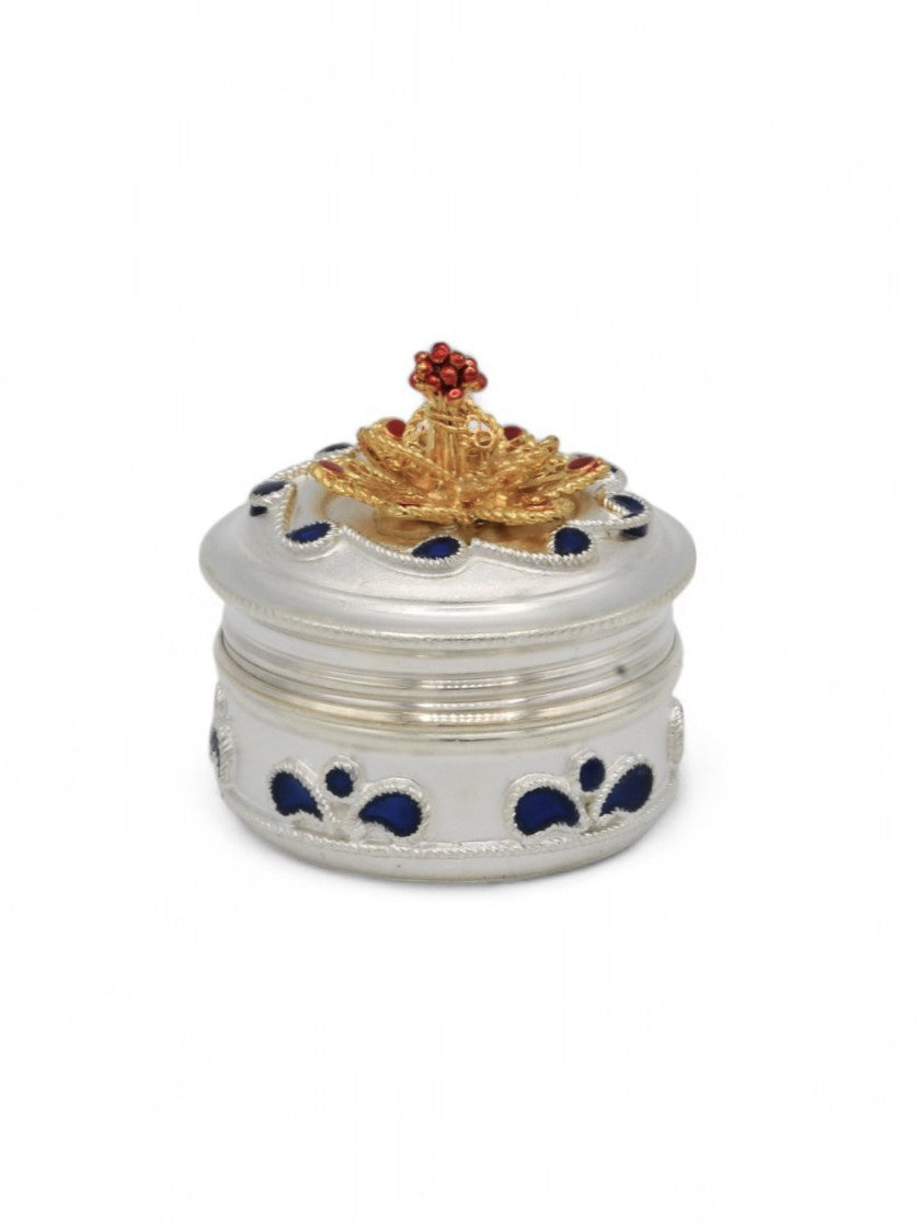 Silver Sindoor Box - Roop Darshan