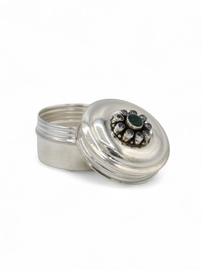 Silver Sindoor Box - Roop Darshan
